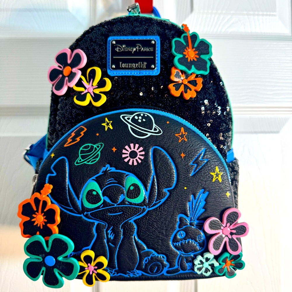 NWT. Disney Parks Stitch 626 Day Loungefly Mini Backpack – Lilo & Stitch.